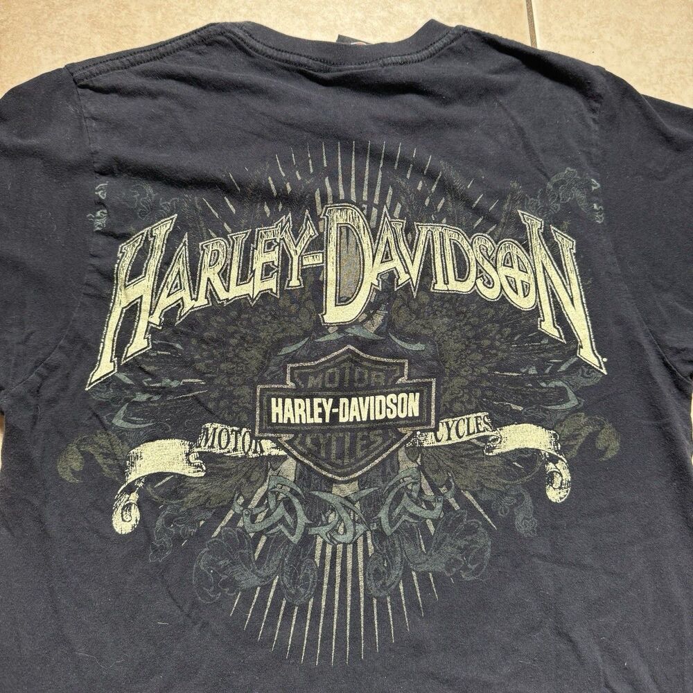 Y2K Harley Davidson Men's Medium Nashville Boswell's Honky Tonk T-Shirt Biker